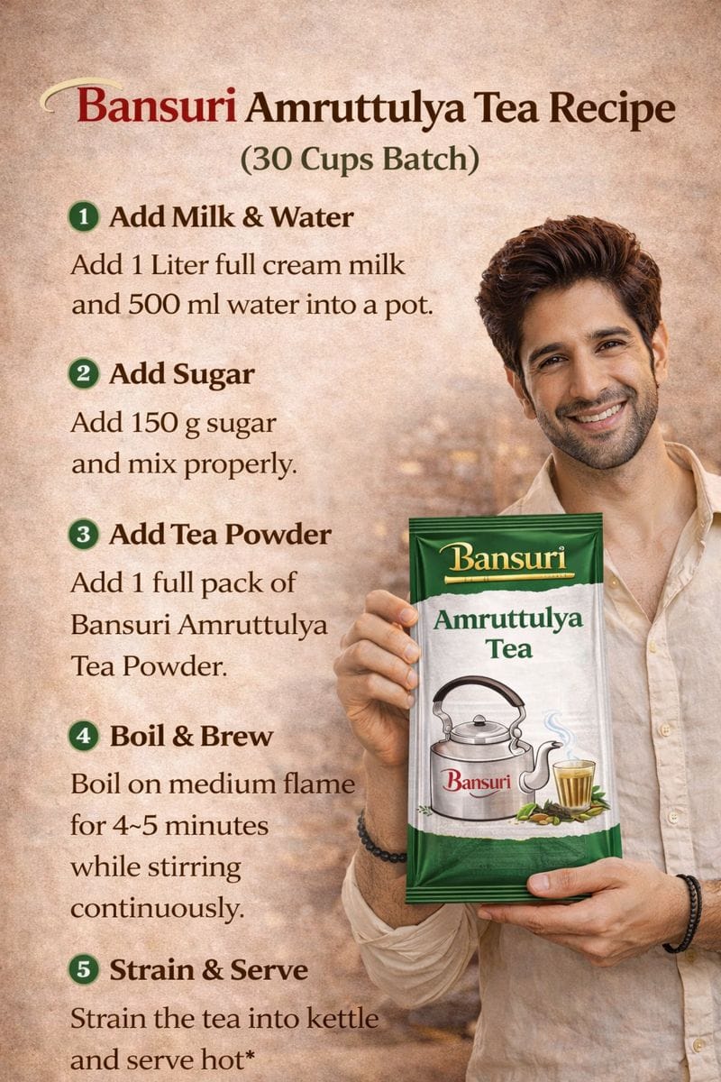 Amruttulya Chai Recipe